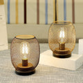 Set of 2 Tall Battery Powered Outdoor Table Lamp 6.7" Lootquake LLC