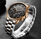 Men's Waterproof  Watch With Chronometers And Date Display Unique Design Perfect Gift Stevvex