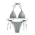 Swimwear Women Bandage Women Triangle Bathing Suits 2 Pieces Bikini Bowknot Swimsuit Bikini Set Swimwear Bikini Sets Bikinis Bathing Suit Push Up Swimsuit Summer Beachwear