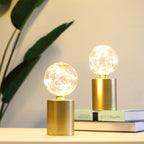 8" Tall Gold Battery Powered Table Lamp（Set of 2 ） Lootquake LLC