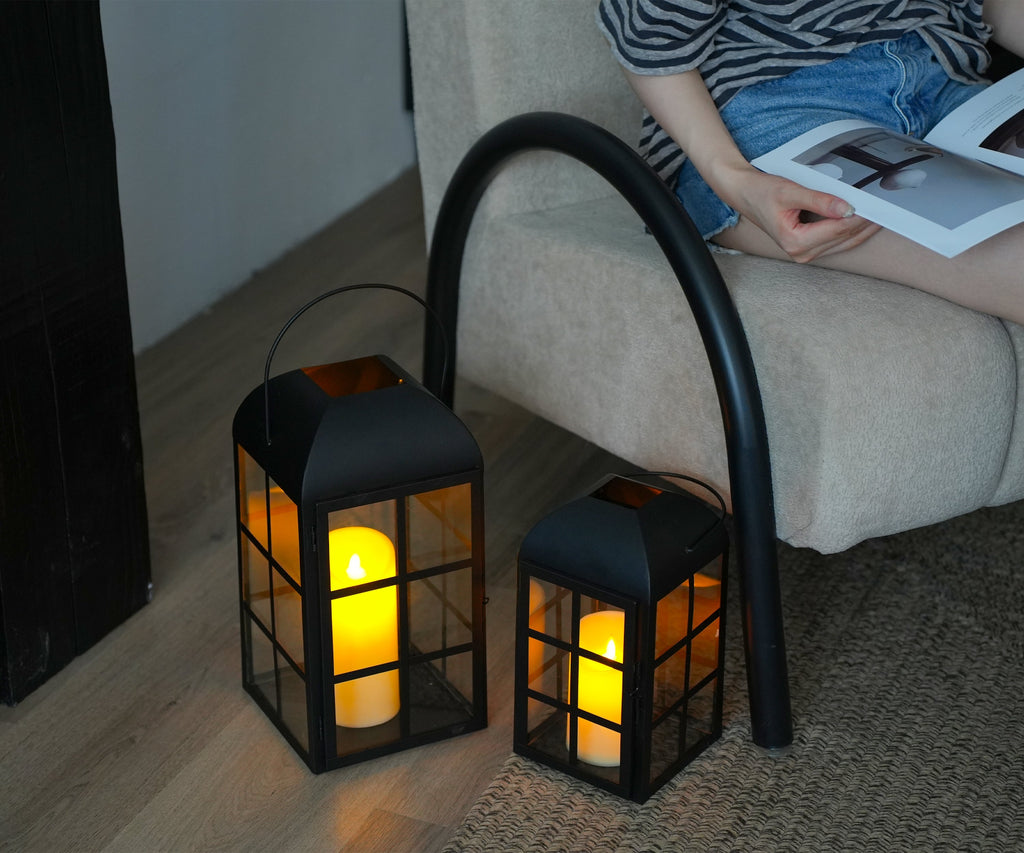 JHY Design 2-Piece Minimalist Candle Lamp Lootquake LLC