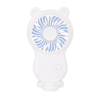 Handheld Pocket Mini Fan Portable With Bracket USB Mini Fan Portable Pocket Fan Cartoon Handheld Desktop Rechargeable Standing Fan Three Gear Wind Speed Regulation Battery Operated USB Small Fan with 3 Speeds for Home Office Car Outdoor Travel