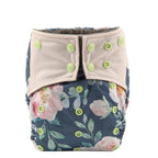 Luxury Charcoal Bamboo Baby Cloth Diaper Nappy Washable Reusable Double Gusset Square Tabs Nappies for Baby and Kids