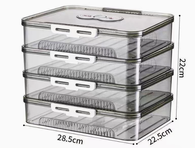 Transparent Dumpling Storage Box Pi-Mart