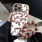Leopard Printed Plush Phone Case Pi-Mart
