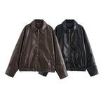 Women's Transparent Organza Bomber Jacket Coat Pi-Mart