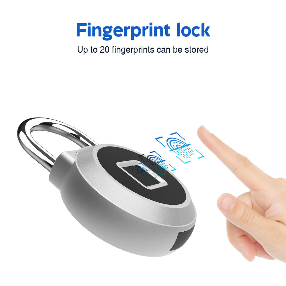 Fingerprint Lock Smart Keyless Lock IP65 Waterproof Anti-Theft Security Padlock Door Luggage Case PadLockS Pi-Mart