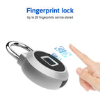 Fingerprint Lock Smart Keyless Lock IP65 Waterproof Anti-Theft Security Padlock Door Luggage Case PadLockS Pi-Mart