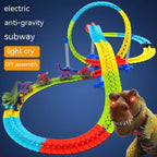 Children's Roller Coaster Dinosaur Track Electric Plastic Toy Pi-Mart