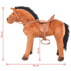 Plush Horse Standing Plush   Plush Horse Lootquake LLC