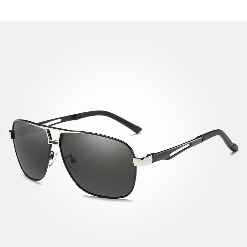 Business Luxury Men Polarized Square Driving Sunglasses Lens Brand Designer Aluminum Classic Frame  Elegant Sunglasses - SJB-DIAMOND ELITES