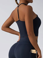 Crop Top With Built In Pads Sports Bras For Women - SJB-DIAMOND ELITES