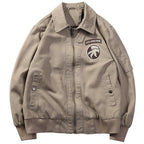 Loose American Tank Suit World War II Retro Bomber Jacket Pi-Mart