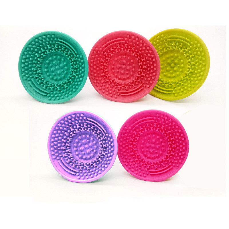 Makeup Brush Scrubbing Pad Makeup Brush Cleaning Pad Suction Cup Clean Cup Brush Pi-Mart