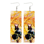 Acrylic Tanjiro Earrings Pi-Mart