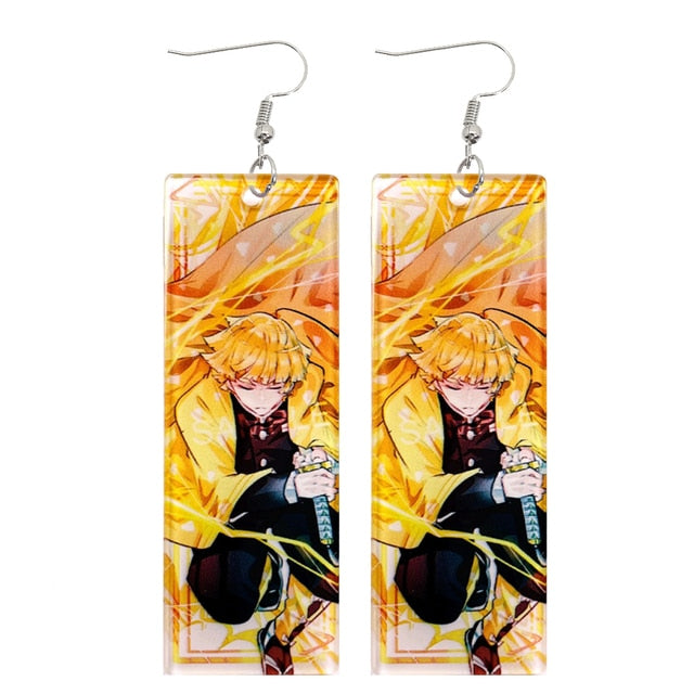 Acrylic Tanjiro Earrings Pi-Mart