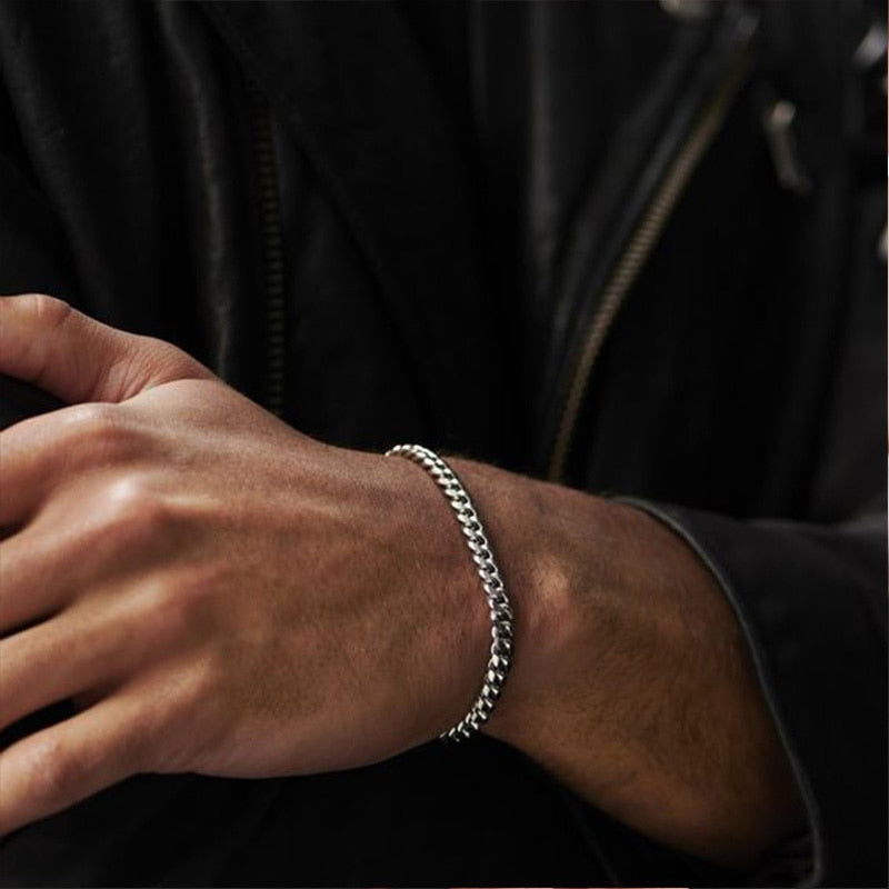 Vnox Men's Chunky Curb Chain Bracelet Pi-Mart