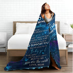 1pc Personalized Blanket - Soft, Cozy, and Heartfelt Gift for Daughter's Birthday, Graduation, and Wedding Celebrations Lootquake LLC