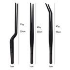 Stainless Steel Barbecue Tongs Outdoor Retro Long-handle Clip Fried Steak Anti-scald Restaurant Kitchen Plate Holder Pi-Mart