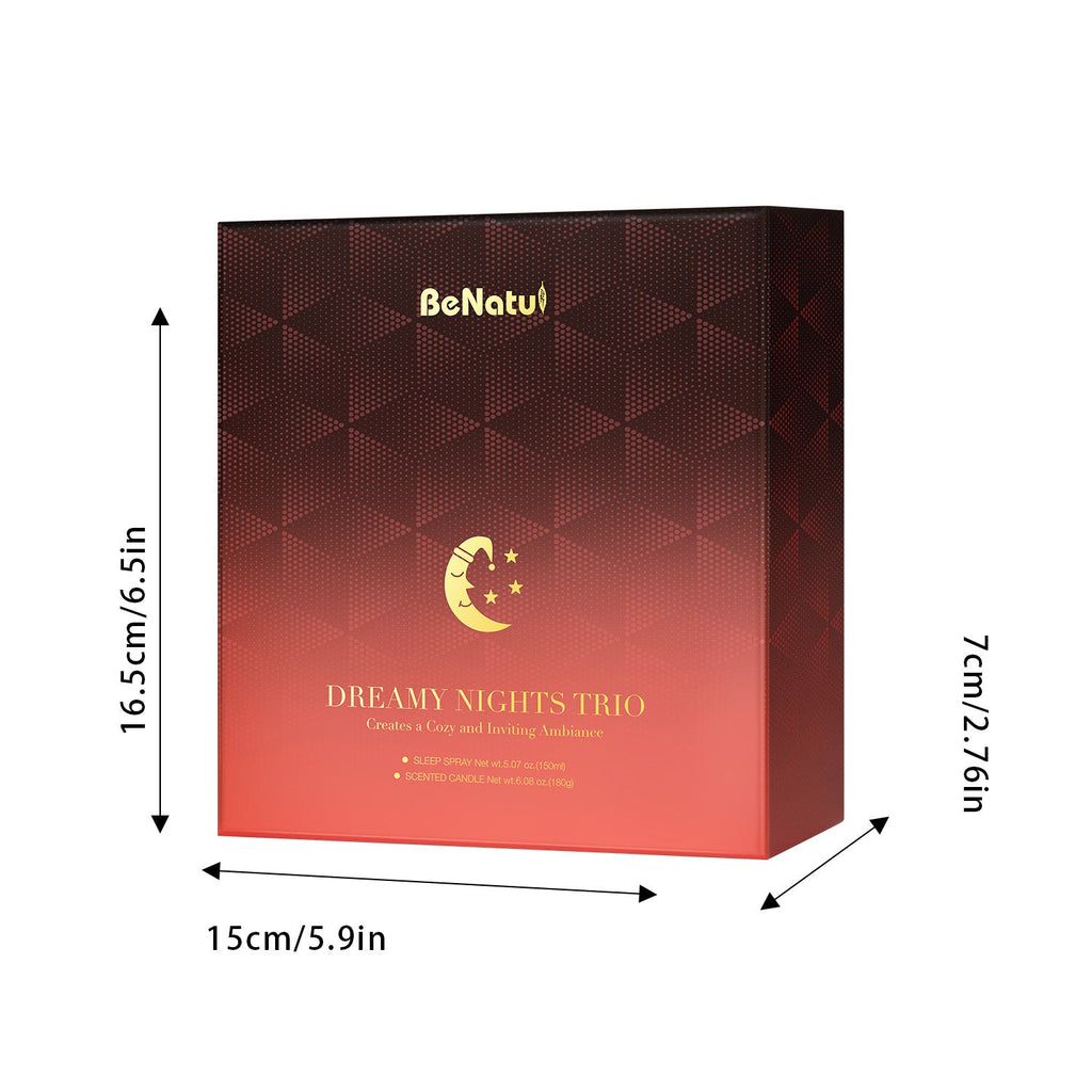 Dream Night Trio: Sleep Spray, Scented Candle, Reed Diffuser, Fast Sleep And Refreshing Fragrance, Formaldehyde-Free, Easy to Use, Good Helper for Sleep Lootquake LLC