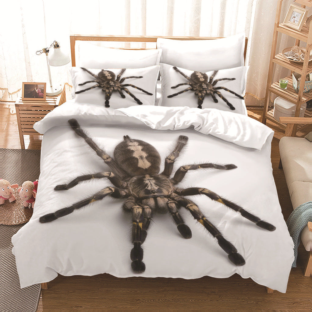 Little Spider Cross Duvet Cover Three Piece Set Pi-Mart