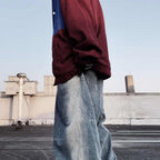 American Fashion Brand Vintage Mop Straight Jeans Lootquake LLC