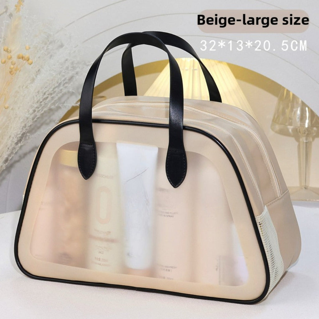 Wet and dry separation wash bag, portable waterproof bath swimming storage bag, business trip cosmetic bag, Transparent Cosmetic Bag, transparent makeup purse, - SJB-DIAMOND ELITES