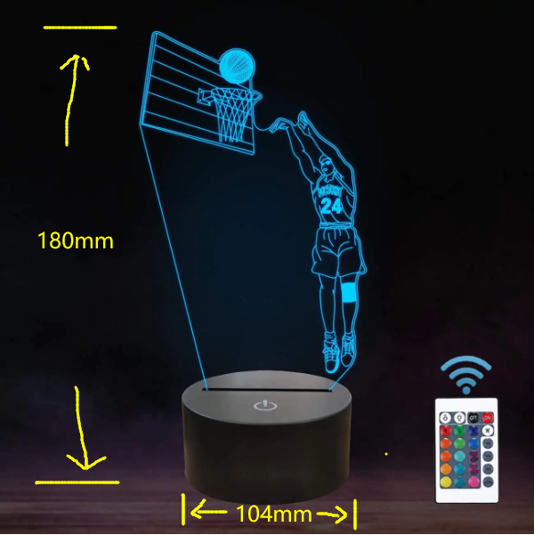 Basketball 3D Lamp - SJB-DIAMOND ELITES