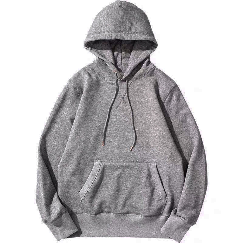 Terry Cloth Morandi Pullover Solid Color Hoodie