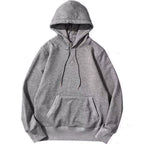 Terry Cloth Morandi Pullover Solid Color Hoodie