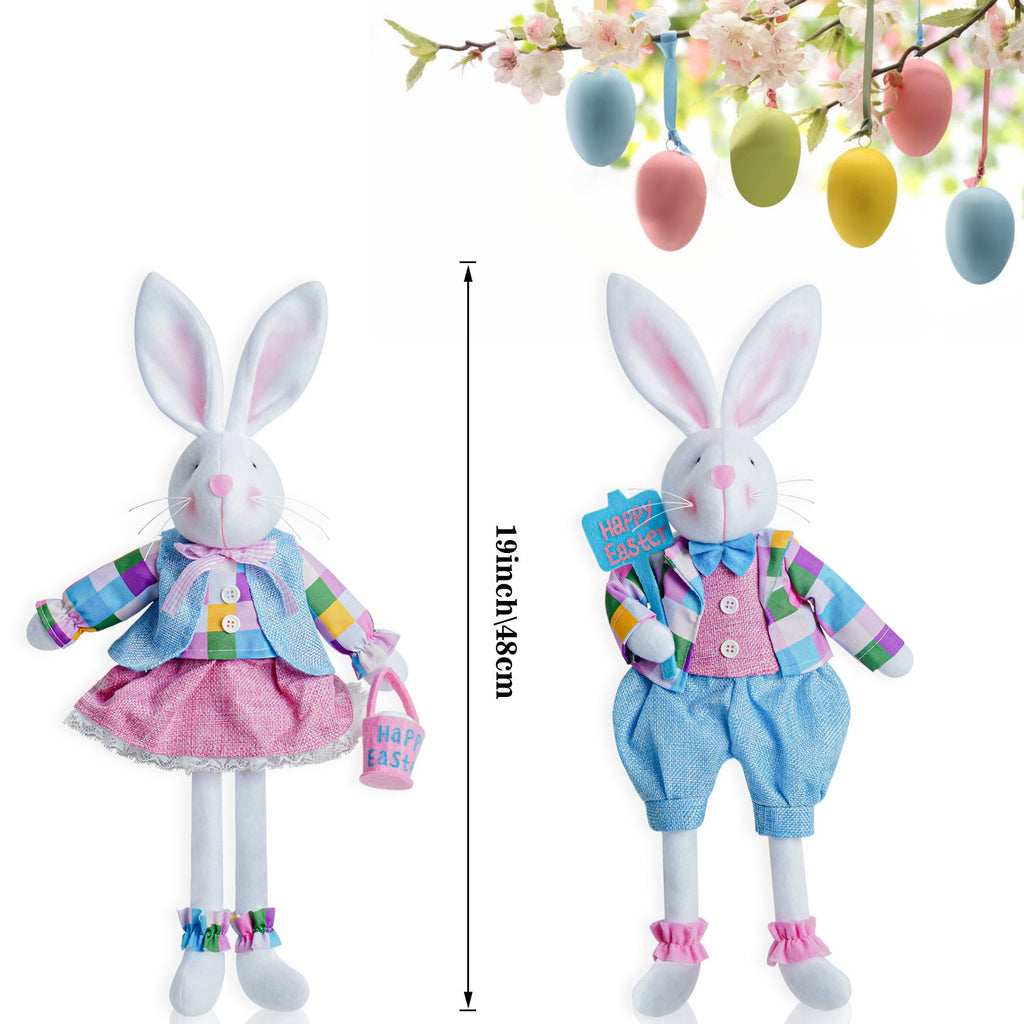 Easter Bunny Doll Easter Party Ornaments Pi-Mart