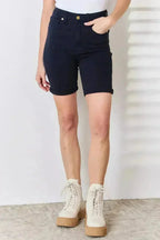 Judy Blue Bermuda Shorts - High Waist Tummy Control Cotton