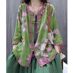 Cardigan Artistic Casual Loose Large Size Cropped Sleeve Top Pi-Mart