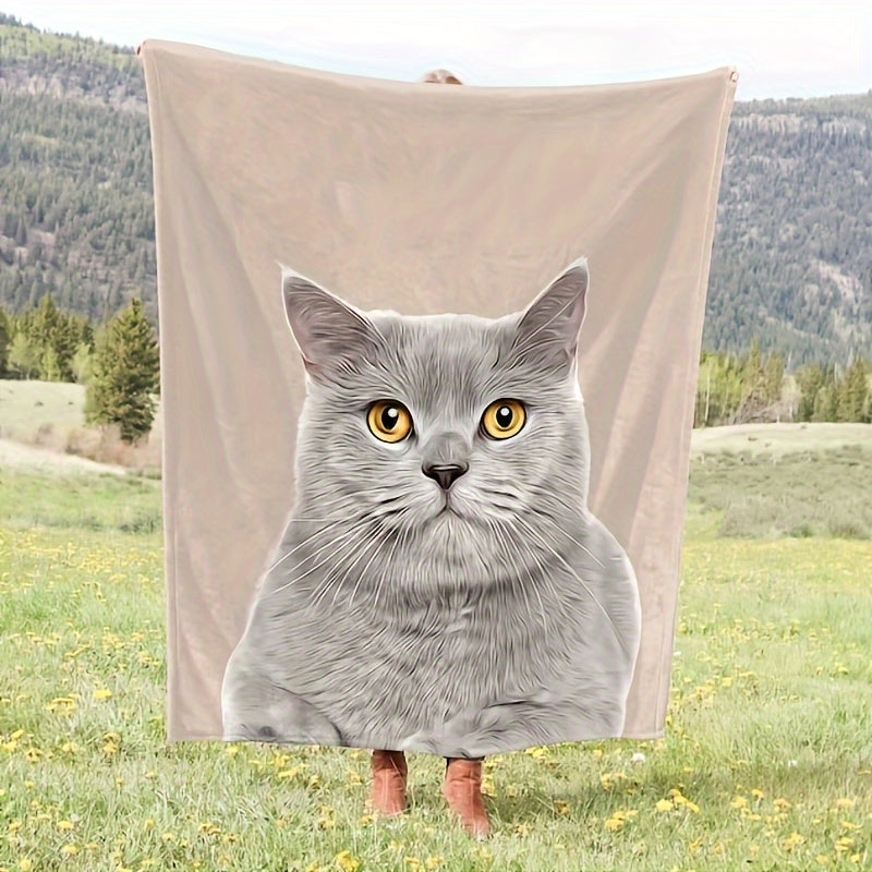 1pc Cozy Personalized Photo Blanket - Throws - Soft Customized Flannel Couch Throw with Meaningful Family, Friends, and Pet Pictures - Unique Gift Idea Lootquake LLC