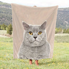 1pc Cozy Personalized Photo Blanket - Throws - Soft Customized Flannel Couch Throw with Meaningful Family, Friends, and Pet Pictures - Unique Gift Idea Lootquake LLC