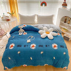 Double-sided Warm Coral Fleece Duvet Cover Pi-Mart