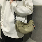 Men's shoulder bag, saddle round bottom bag, satchel fashion unisex small crossbody bag, women's simple crossbody bag - SJB-DIAMOND ELITES