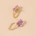 Cute Acrylic Gummy Bear Dangle Earrings Pi-Mart