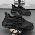 Fashion Thick-soled Anti-skid Shoes Ins Slip-on Casual Lazy Shoes Men Outdoor Breathable Lace-up Running Sports Sneakers Pi-Mart