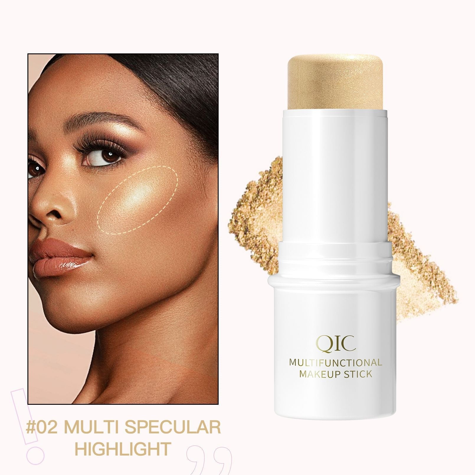 Highlighter Pen Face Concealer Contouring Bronzer Brighten 3D Contour Makeup And 3 In 1 Blush Eyeshadow Lipstick Stick Pi-Mart