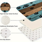 1pc Ultra-Absorbent Dog Paw Prints Doormat - Stylish Entrance Rug for Muddy Paws, Quick Drying, Non-slip Sleeping Blanket, Perfect for Busy Pet Homes Lootquake LLC