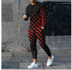 Round Neck Long Sleeve T-shirt Trousers Suit Men Lootquake LLC