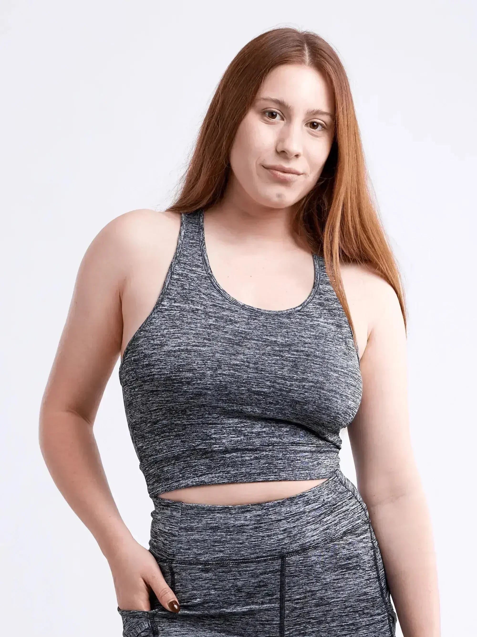 Racerback Training Crop Tank – Lightweight & Breathable for Workouts - SJB-DIAMOND ELITES
