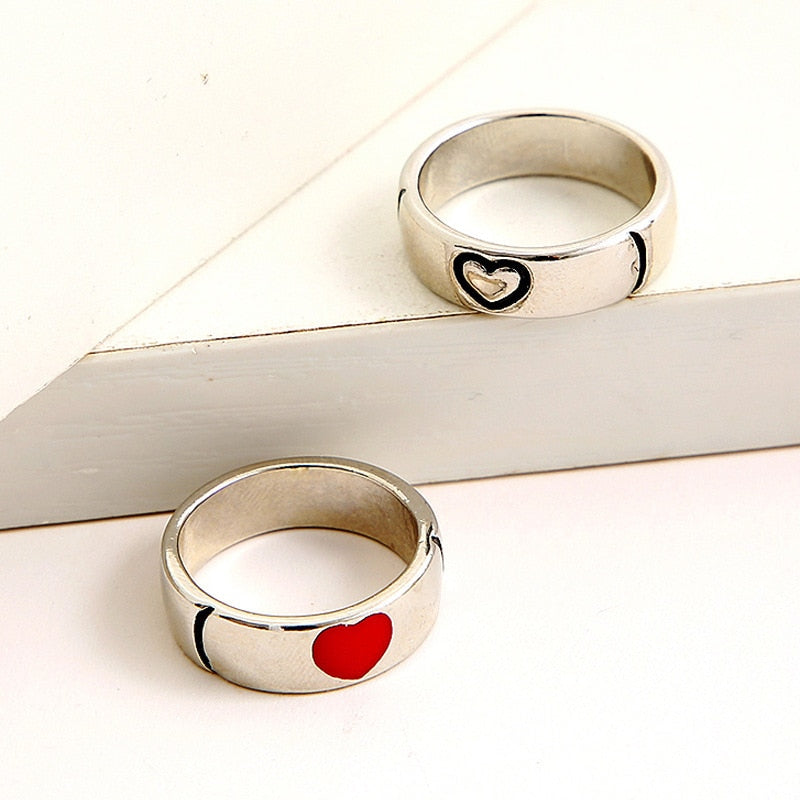Heart-Shaped Couple Ring - SJB-DIAMOND ELITES