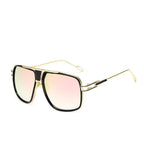 Modern Classic Oversized Men Sunglasses Luxury Brand New Glasses Square With High Quality Metal Frame and Polarized Mirror Glasses  Oculos de sol With  UV400 Prodection for Sun - SJB-DIAMOND ELITES