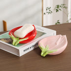 Rose Ceramic Soap Box Draining Household Pi-Mart