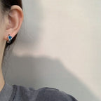 Blue Star Hoop Earrings Pi-Mart