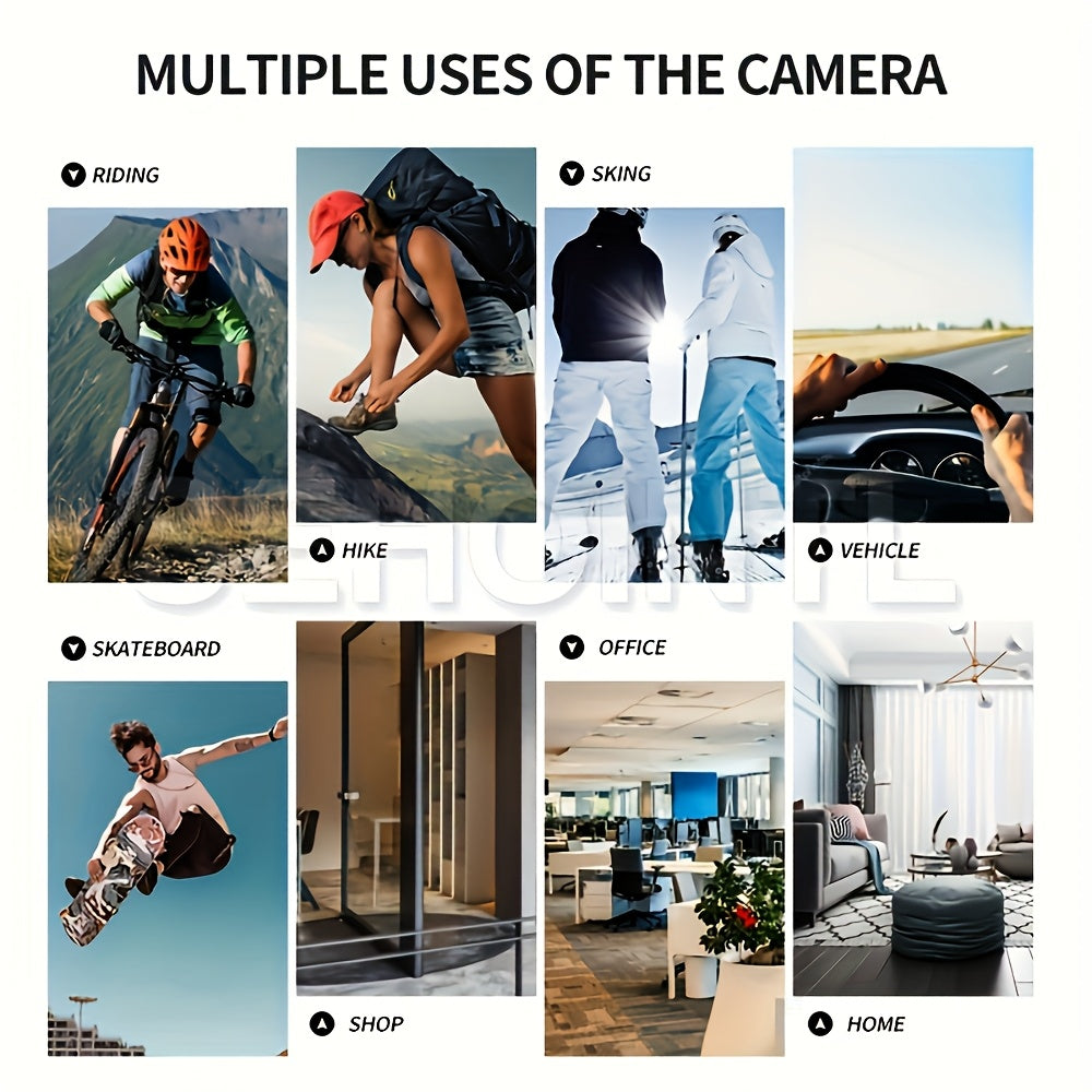 HD 1080P Smart Glasses Camera | Digital Video Recorder, 64GB Memory Card, Black ABS Frame, Rechargeable Battery, Eye Protection, HD Lens, Lightweight & Stylish Design, Sports Action Camera Lootquake LLC