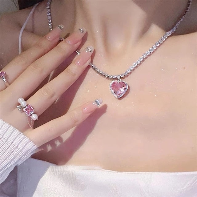 Aesthetic Heart Necklace - SJB-DIAMOND ELITES