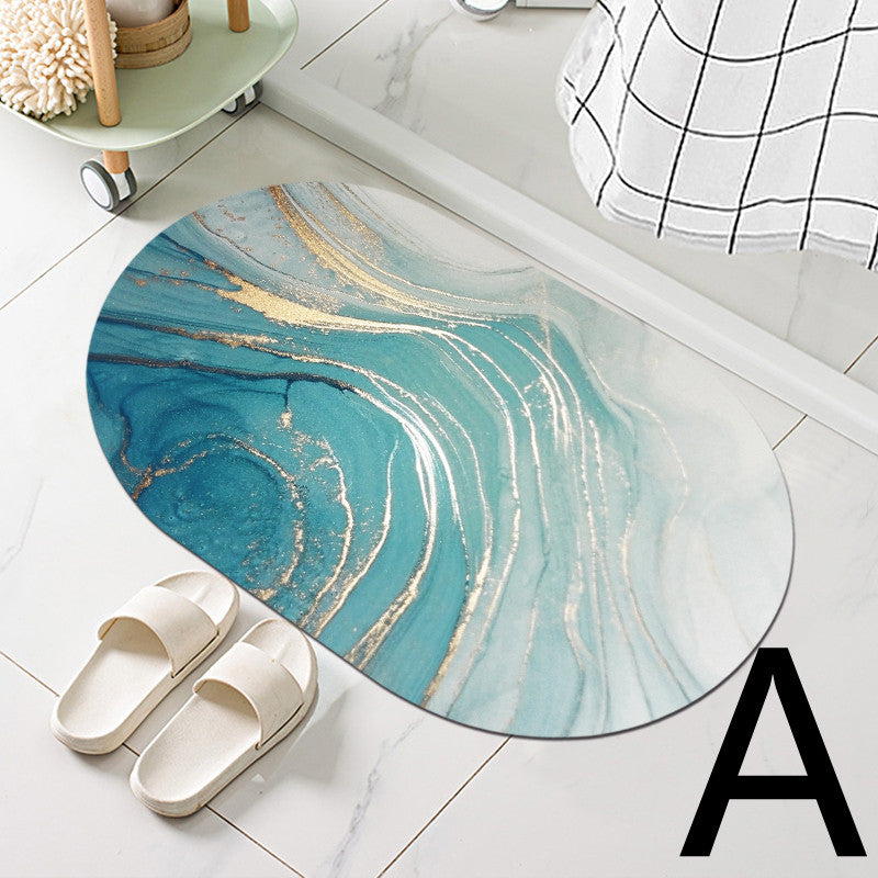 Diatom Mud Bathroom Door Non-slip Absorbent Floor Mat Pi-Mart